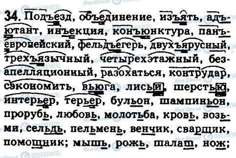 ГДЗ Російська мова 10 клас сторінка 34