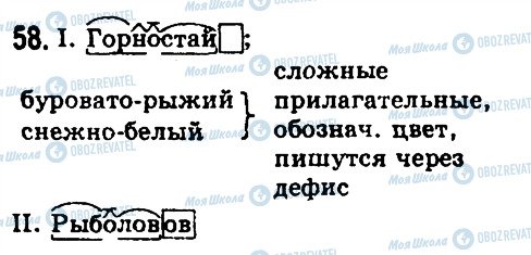 ГДЗ Русский язык 10 класс страница 58