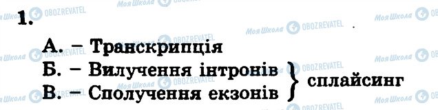 ГДЗ Біологія 10 клас сторінка 1