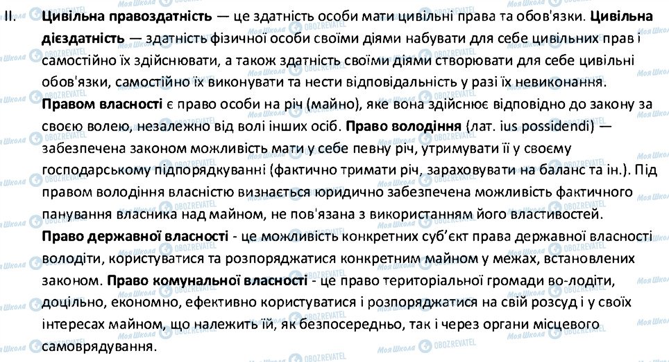 ГДЗ Правознавство 10 клас сторінка 2