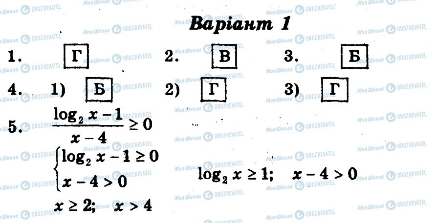 ГДЗ Алгебра 11 класс страница В1