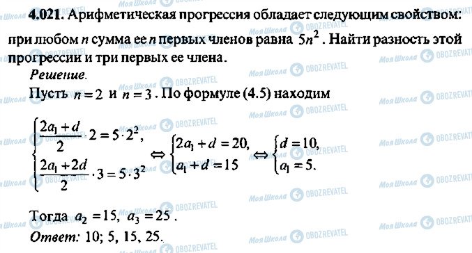 ГДЗ Алгебра 11 класс страница 21