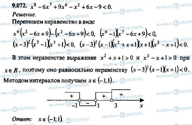 ГДЗ Алгебра 11 класс страница 72