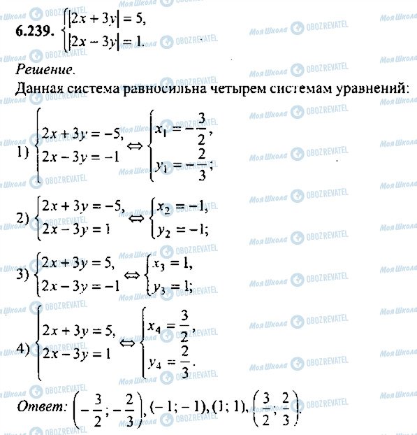 ГДЗ Алгебра 11 клас сторінка 239