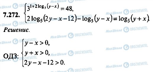 ГДЗ Алгебра 11 клас сторінка 272