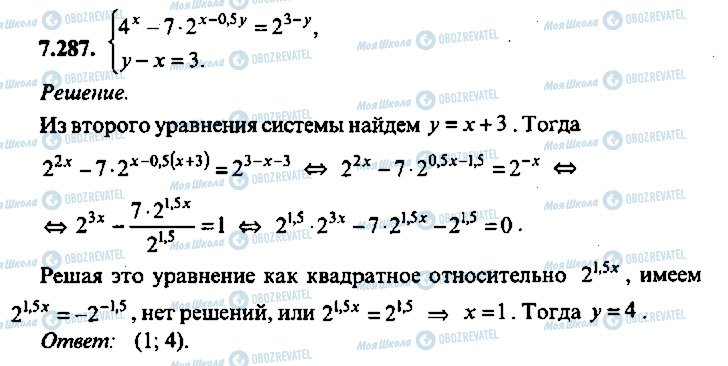 ГДЗ Алгебра 11 класс страница 287