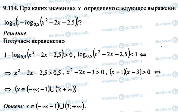 ГДЗ Алгебра 11 клас сторінка 114