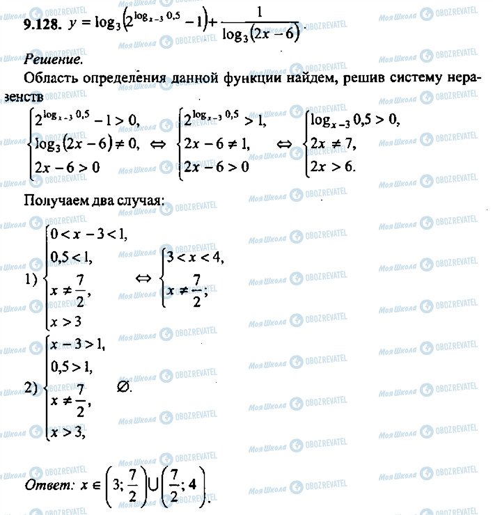 ГДЗ Алгебра 11 класс страница 128