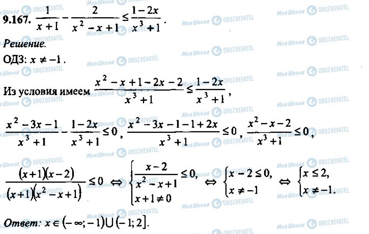 ГДЗ Алгебра 11 класс страница 167