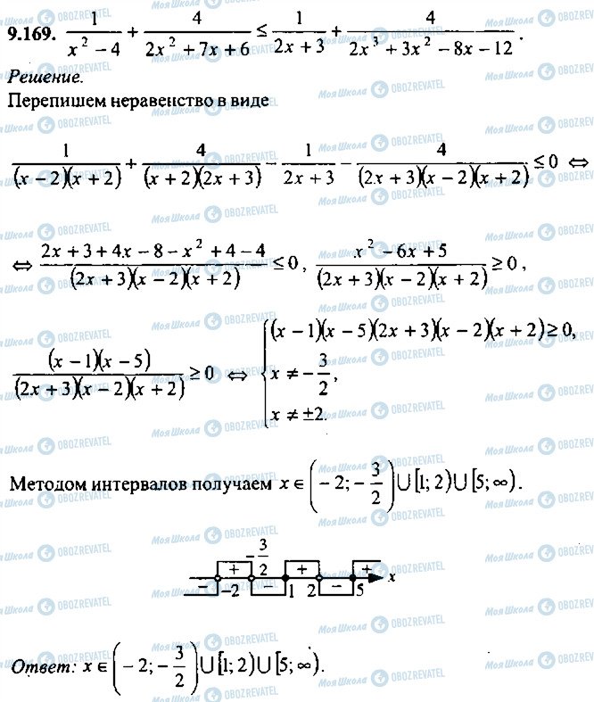 ГДЗ Алгебра 11 класс страница 169