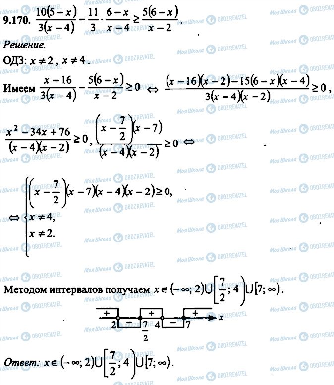 ГДЗ Алгебра 11 клас сторінка 170