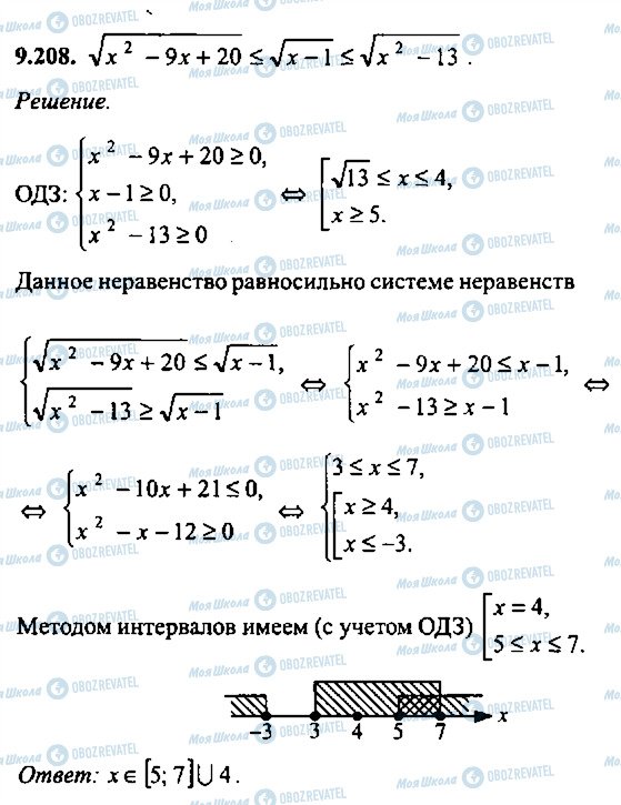 ГДЗ Алгебра 11 класс страница 208