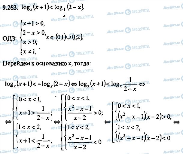 ГДЗ Алгебра 11 клас сторінка 253