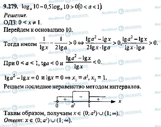 ГДЗ Алгебра 11 клас сторінка 279