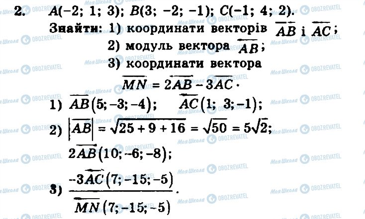 ГДЗ Геометрія 11 клас сторінка 2