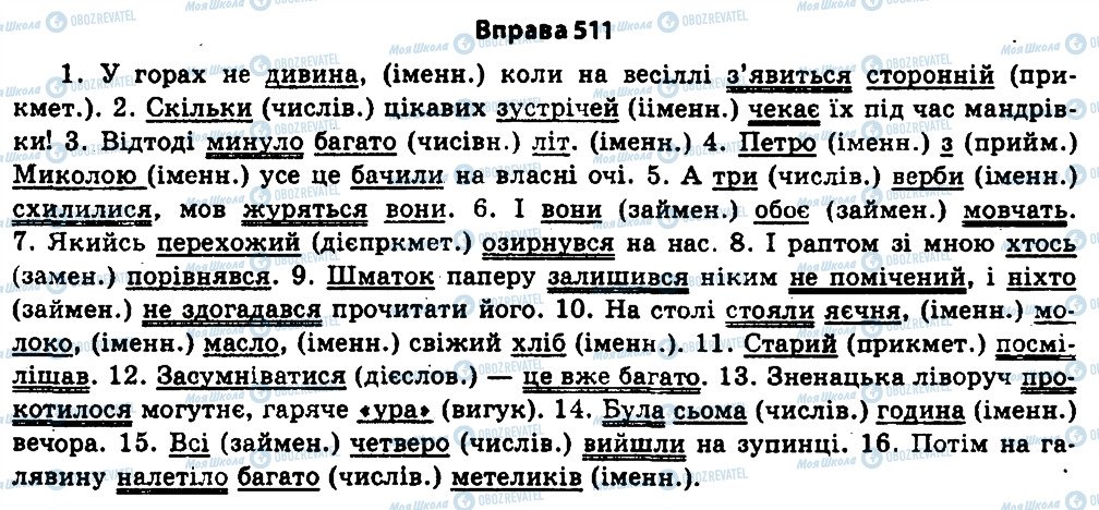 ГДЗ Українська мова 11 клас сторінка 511