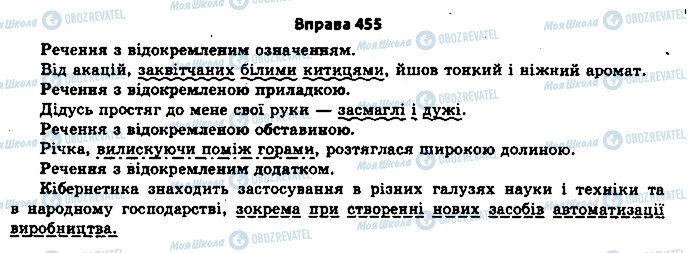 ГДЗ Українська мова 11 клас сторінка 455
