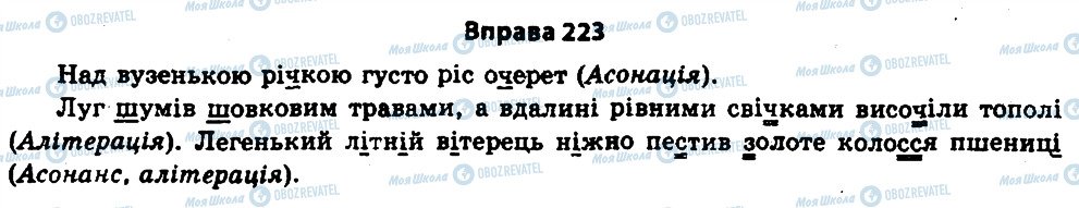ГДЗ Українська мова 11 клас сторінка 223