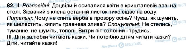 ГДЗ Українська мова 5 клас сторінка 82