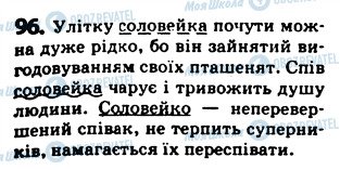 ГДЗ Українська мова 5 клас сторінка 96