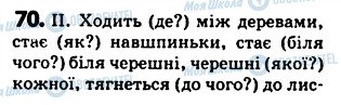 ГДЗ Українська мова 5 клас сторінка 70