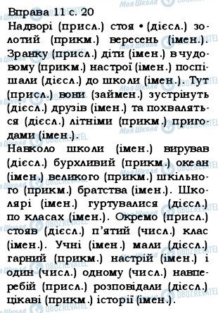 ГДЗ Українська мова 5 клас сторінка 11