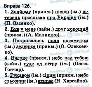 ГДЗ Українська мова 5 клас сторінка 126