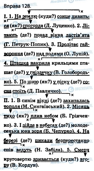 ГДЗ Українська мова 5 клас сторінка 128