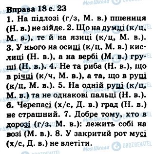 ГДЗ Українська мова 5 клас сторінка 18