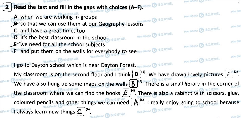 ГДЗ Английский язык 5 класс страница 2