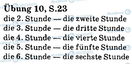 ГДЗ Німецька мова 5 клас сторінка стр23впр10