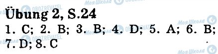 ГДЗ Німецька мова 5 клас сторінка стр24впр2