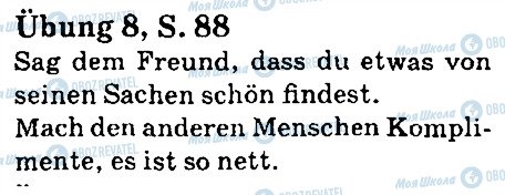 ГДЗ Немецкий язык 5 класс страница стр88впр8