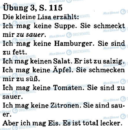 ГДЗ Немецкий язык 5 класс страница стр115впр3