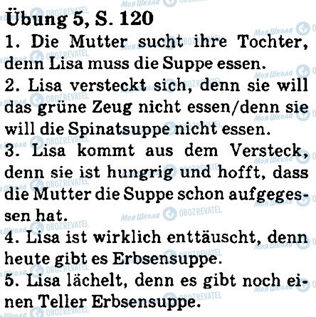 ГДЗ Немецкий язык 5 класс страница стр120впр5