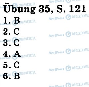 ГДЗ Німецька мова 5 клас сторінка стр121впр35