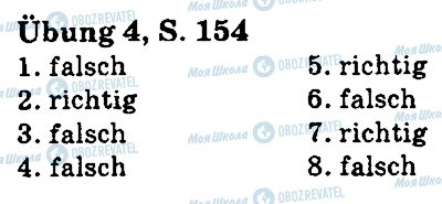 ГДЗ Немецкий язык 5 класс страница стр154впр4