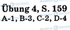 ГДЗ Німецька мова 5 клас сторінка стр159впр4