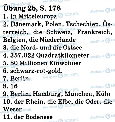 ГДЗ Немецкий язык 5 класс страница стр178впр2