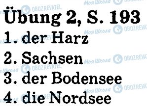 ГДЗ Німецька мова 5 клас сторінка стр193впр2