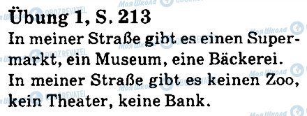 ГДЗ Німецька мова 5 клас сторінка стр213впр1