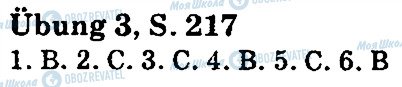 ГДЗ Німецька мова 5 клас сторінка стр217впр3