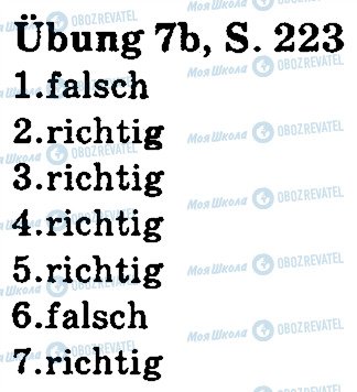 ГДЗ Німецька мова 5 клас сторінка стр223впр7