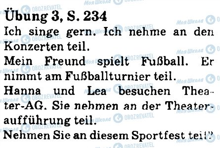 ГДЗ Немецкий язык 5 класс страница стр234впр3
