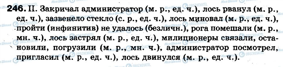 ГДЗ Російська мова 5 клас сторінка 246