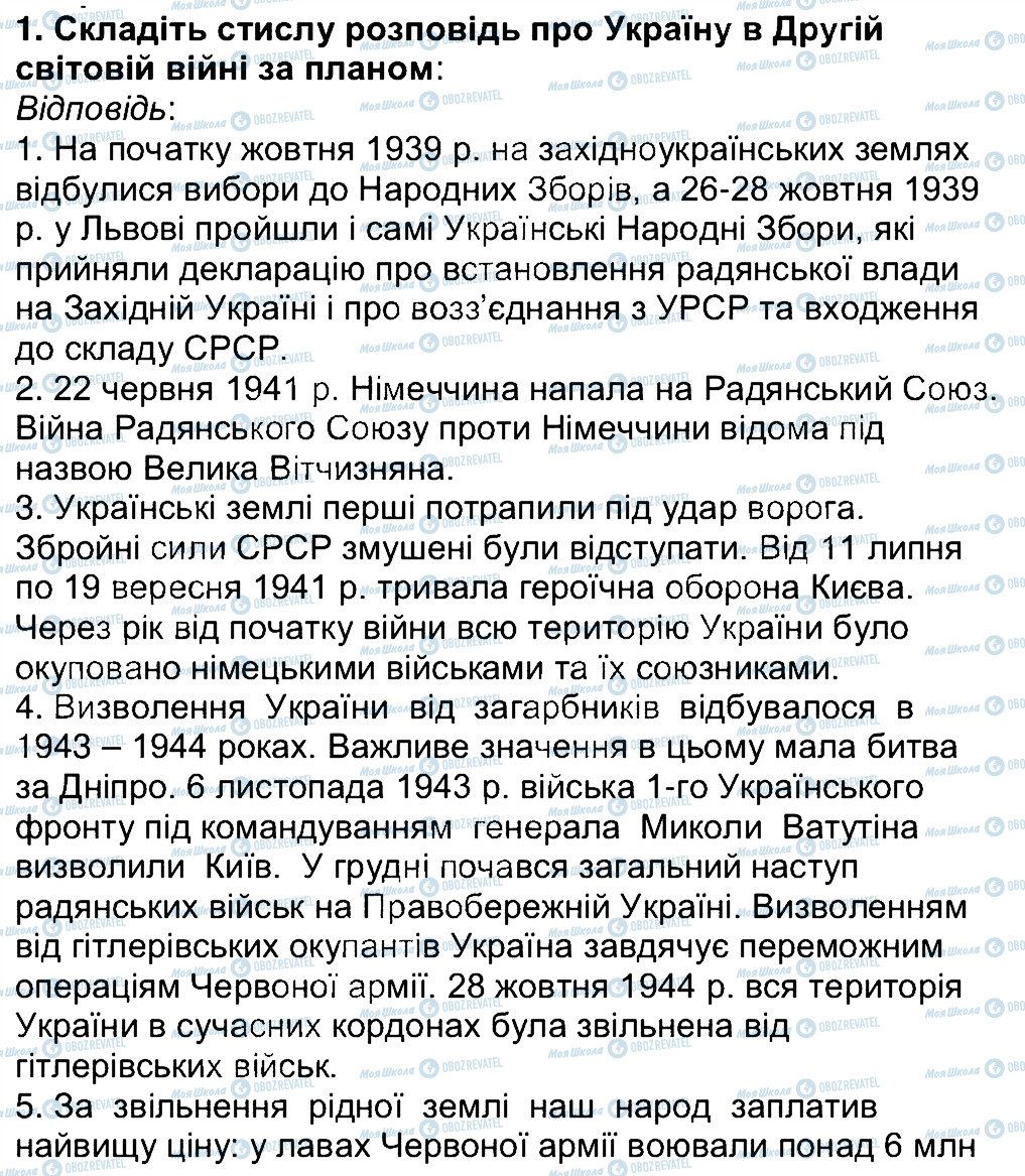 ГДЗ История Украины 5 класс страница 1