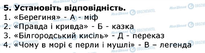 ГДЗ Українська література 5 клас сторінка 5