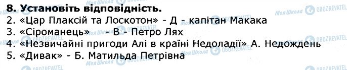 ГДЗ Українська література 5 клас сторінка 8