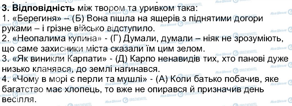 ГДЗ Українська література 5 клас сторінка 3