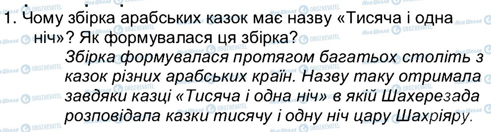 ГДЗ Зарубежная литература 5 класс страница 1